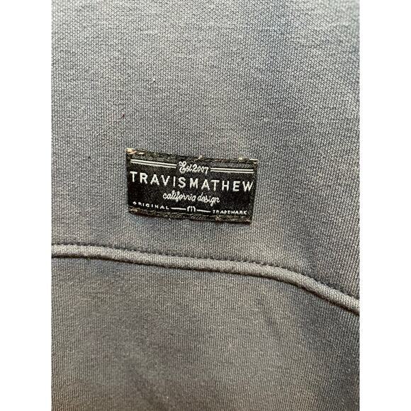 Travis Mathew‎ Men's Cash Out Full Zip Golf Jacket, Fleece Lined, Grey & Blue XL - Picture 6 of 9